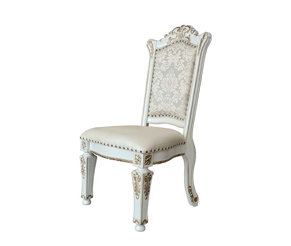 Vendome - Side Chair (Set of 2) - Synthetic Leather & Antique Pearl - Urban Living Furniture (Los Angeles, CA)