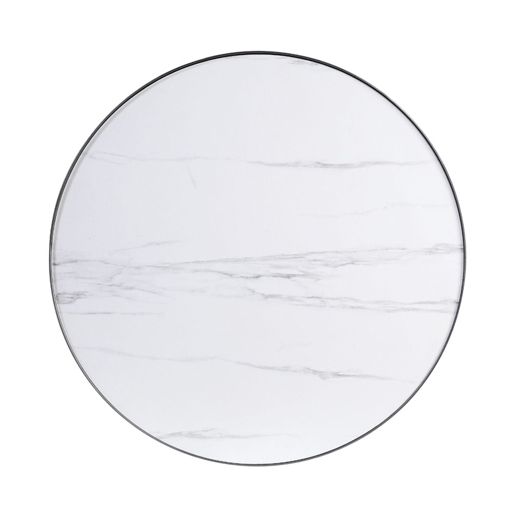 Abilene - Nesting Coffee Table Set - Marble Top & Brush Silver - Urban Living Furniture (Los Angeles, CA)