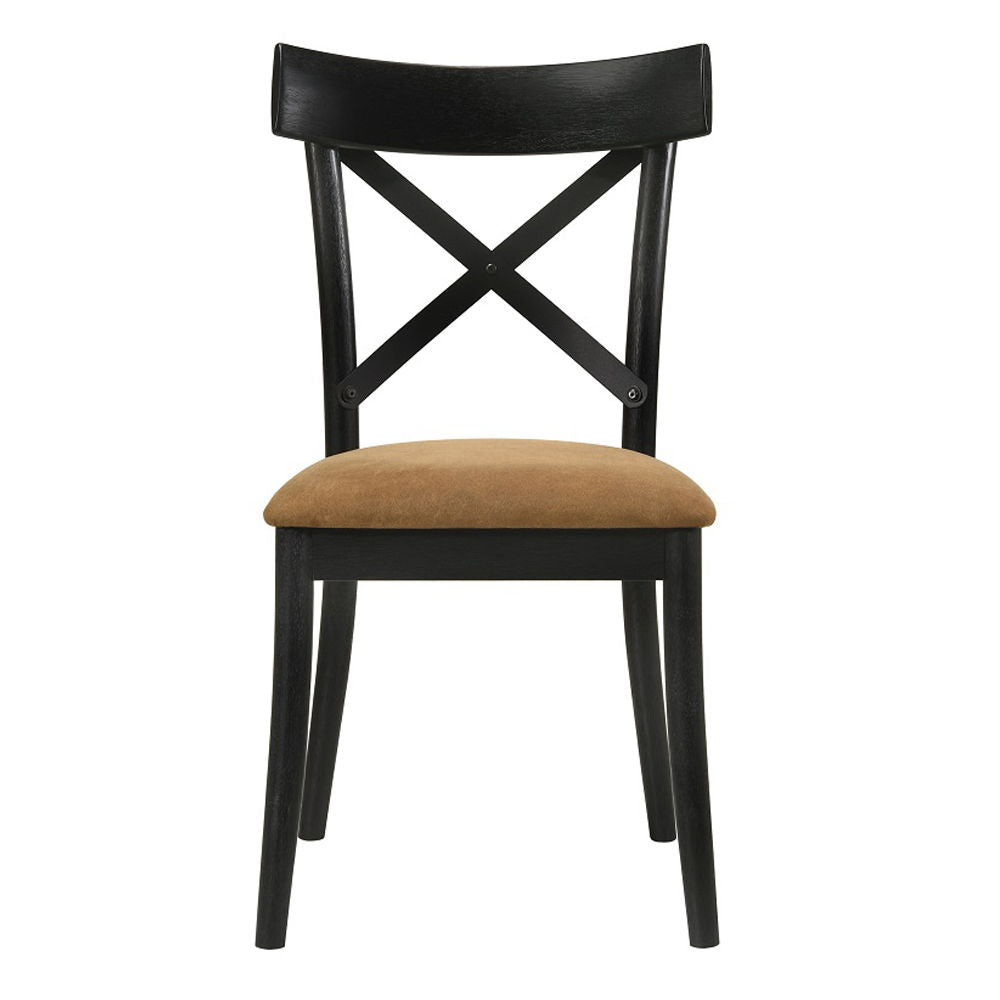 Hillary - Side Chair (Set of 2) - Walnut & Black - Urban Living Furniture (Los Angeles, CA)