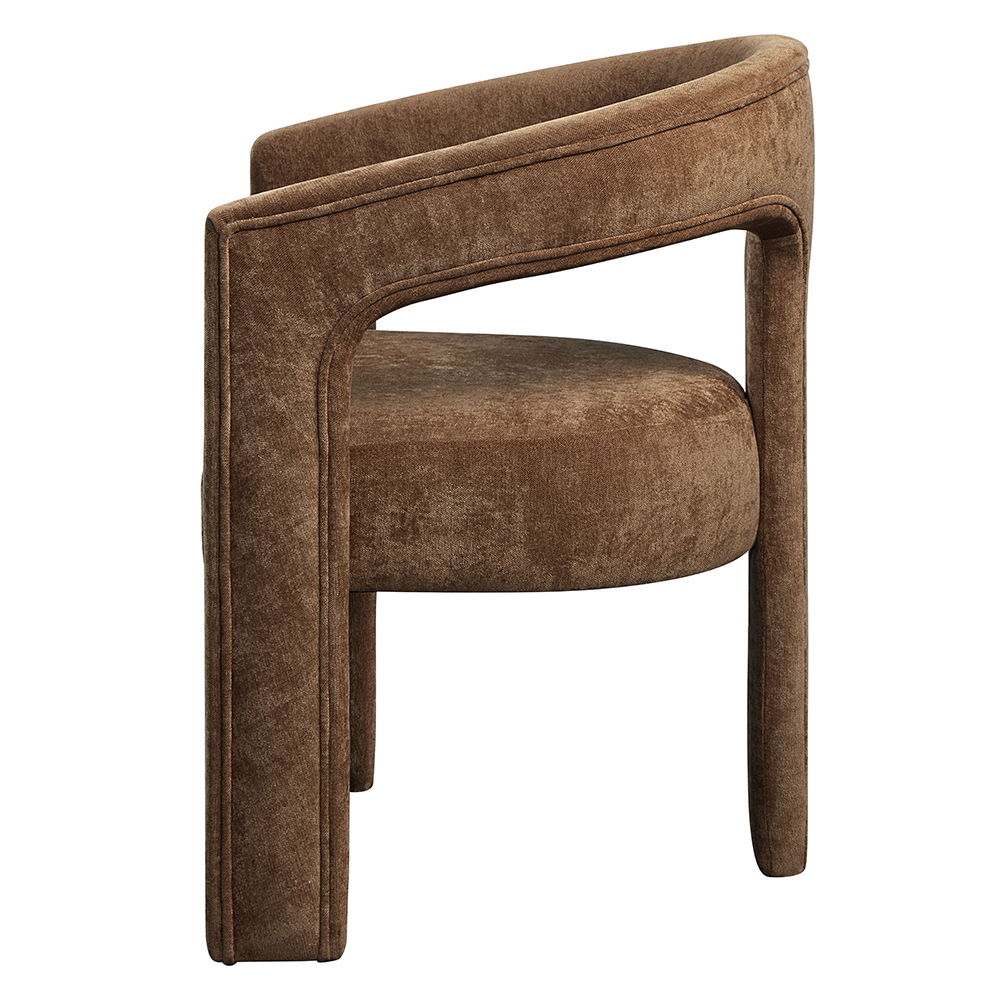 Leonardo - Arm Chair (Set of 2) - Brown Linen - Urban Living Furniture (Los Angeles, CA)