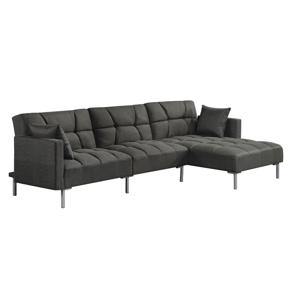 Duzzy - Sectional Sofa - Dark Gray Fabric - Urban Living Furniture (Los Angeles, CA)