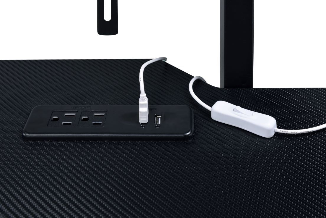Canzi - Gaming Desk With USB - Black - Urban Living Furniture (Los Angeles, CA)