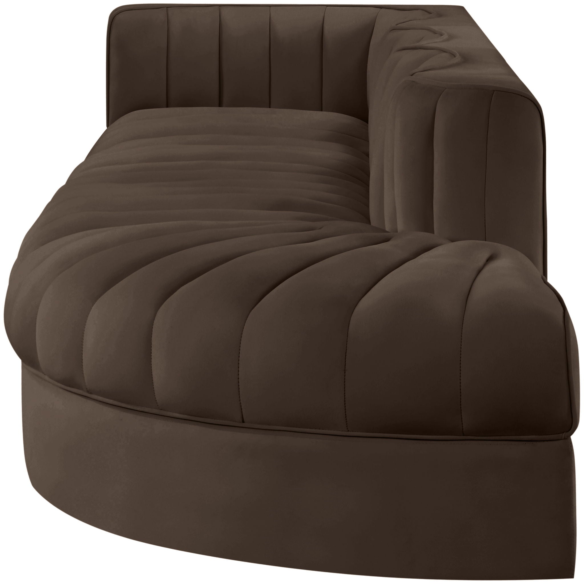 Rummi - Velvet Performance Fabric Upholstered 4 Piece Modular Sectional With Reverse Corner Chair - Urban Living Furniture (Los Angeles, CA)