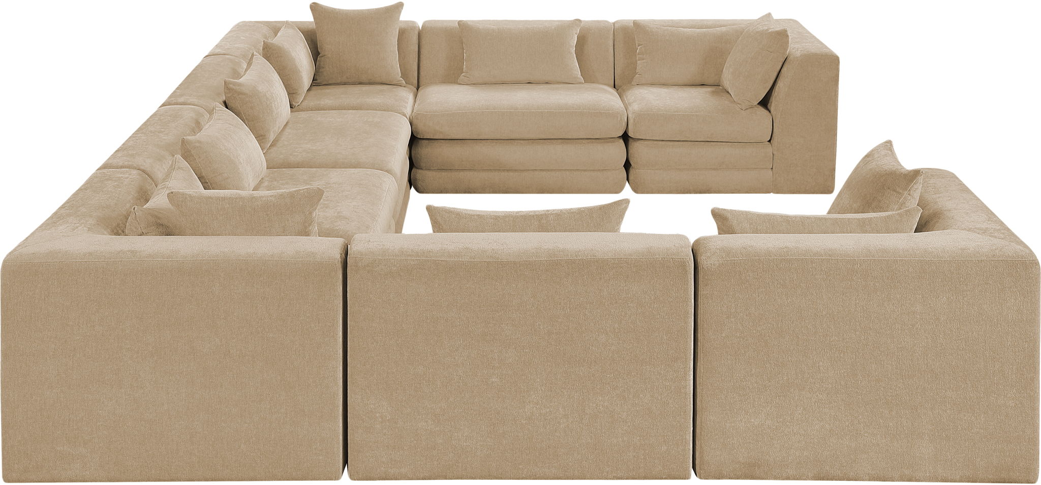 Stellar - 8 Piece Chenille Fabric Upholstered Modular Sectional - Urban Living Furniture (Los Angeles, CA)