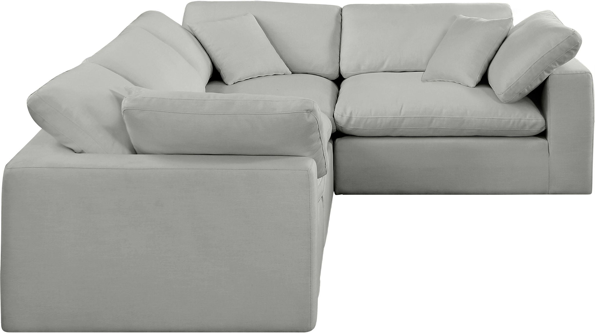 Comfy - 4 Piece Linen Fabric Modular Sectional - Urban Living Furniture (Los Angeles, CA)