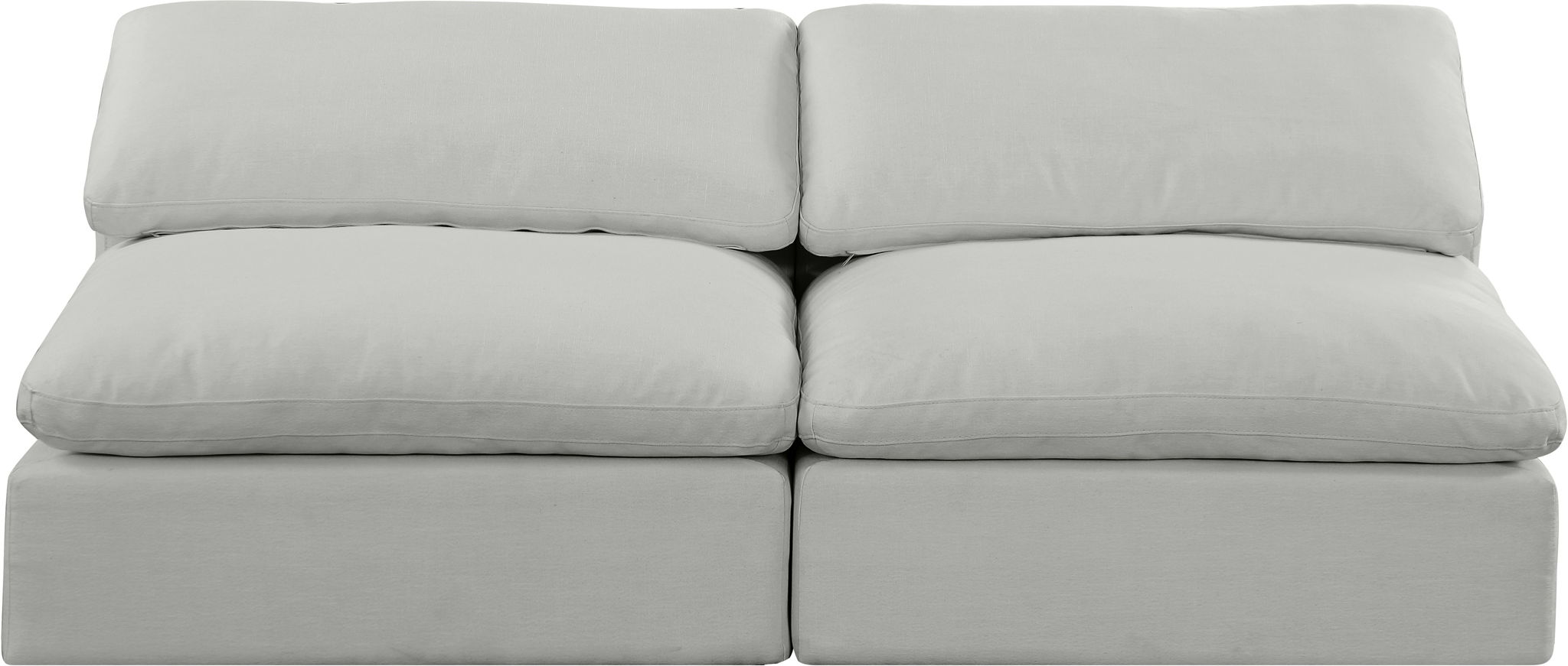 Comfy - Linen Modular Armless Sofa 2 Seats - Urban Living Furniture (Los Angeles, CA)