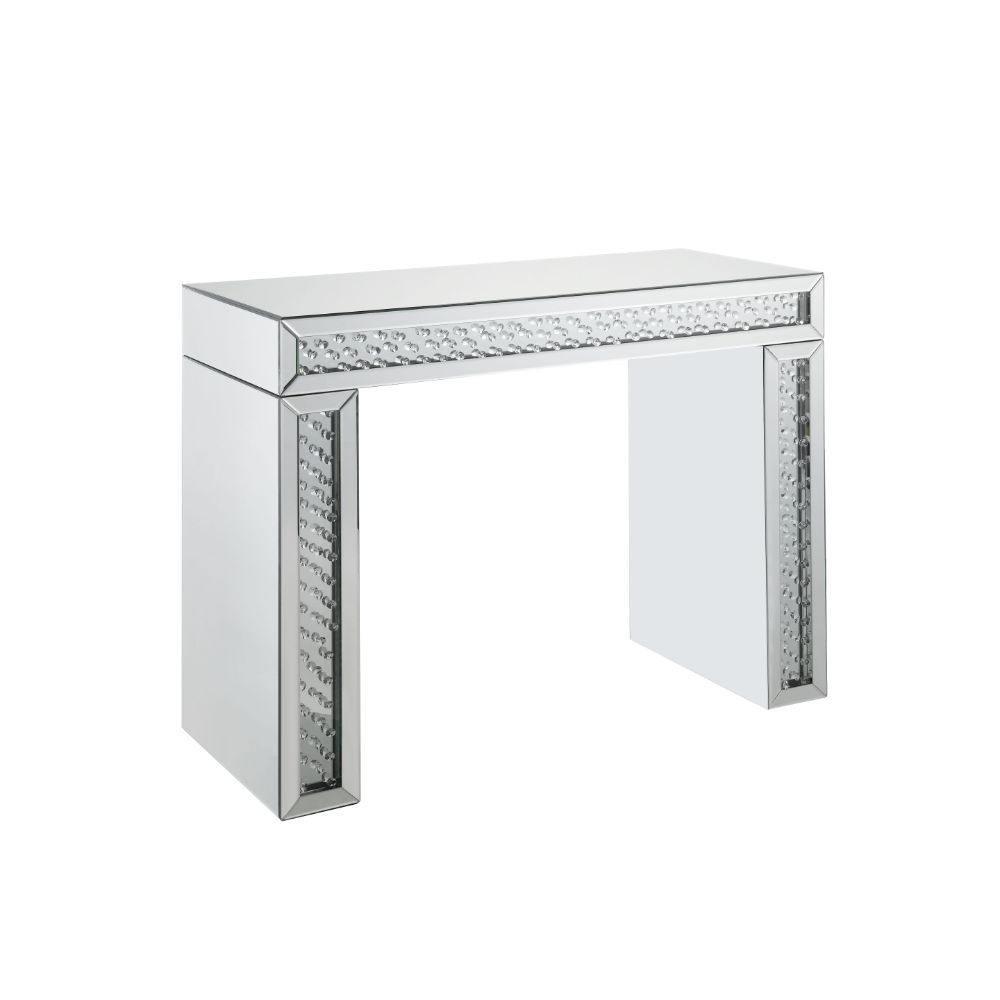 Nysa - 31" Vanity Desk - Mirrored & Faux Crystals - Urban Living Furniture (Los Angeles, CA)