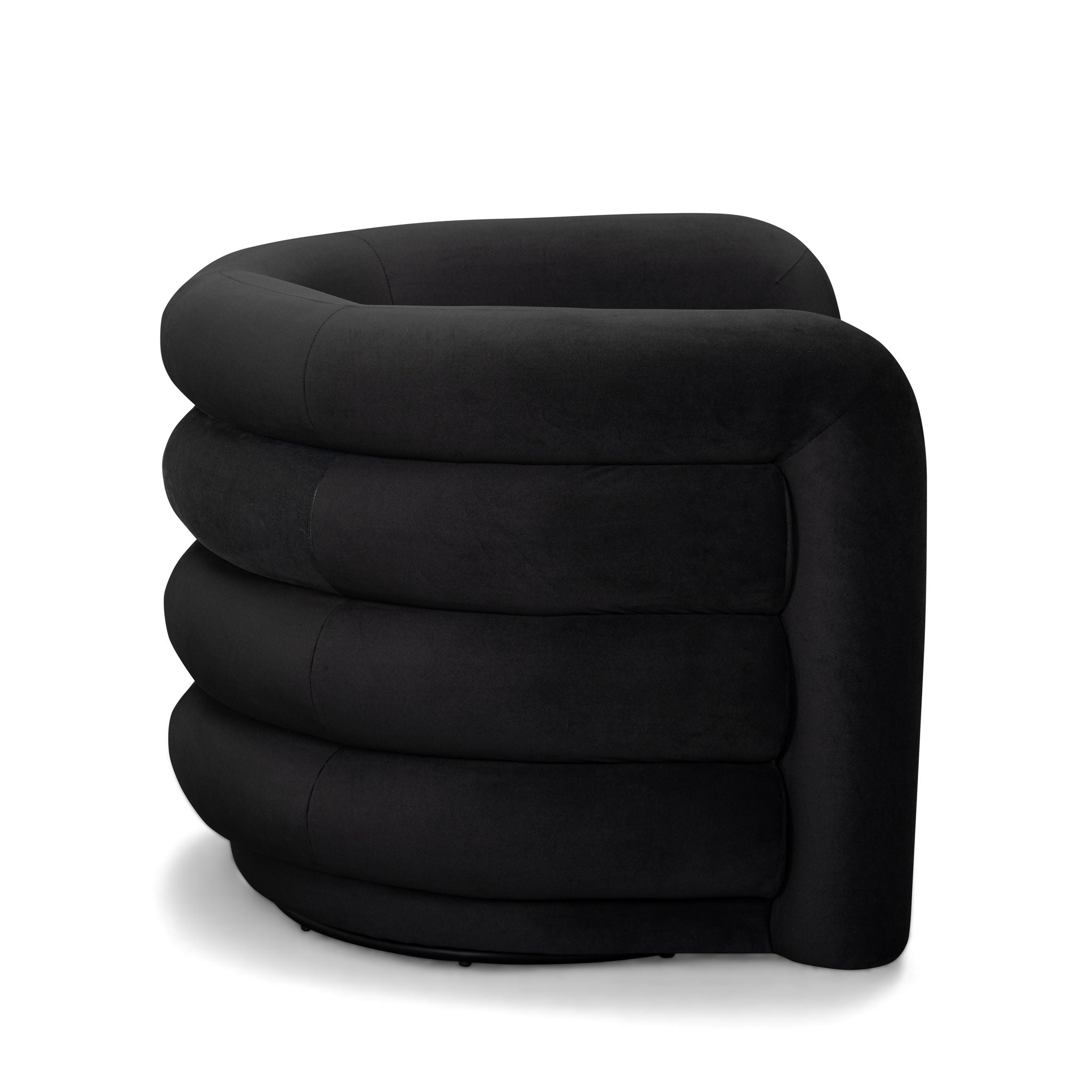 Curves - Velvet Swivel Accent Chair - Urban Living Furniture (Los Angeles, CA)