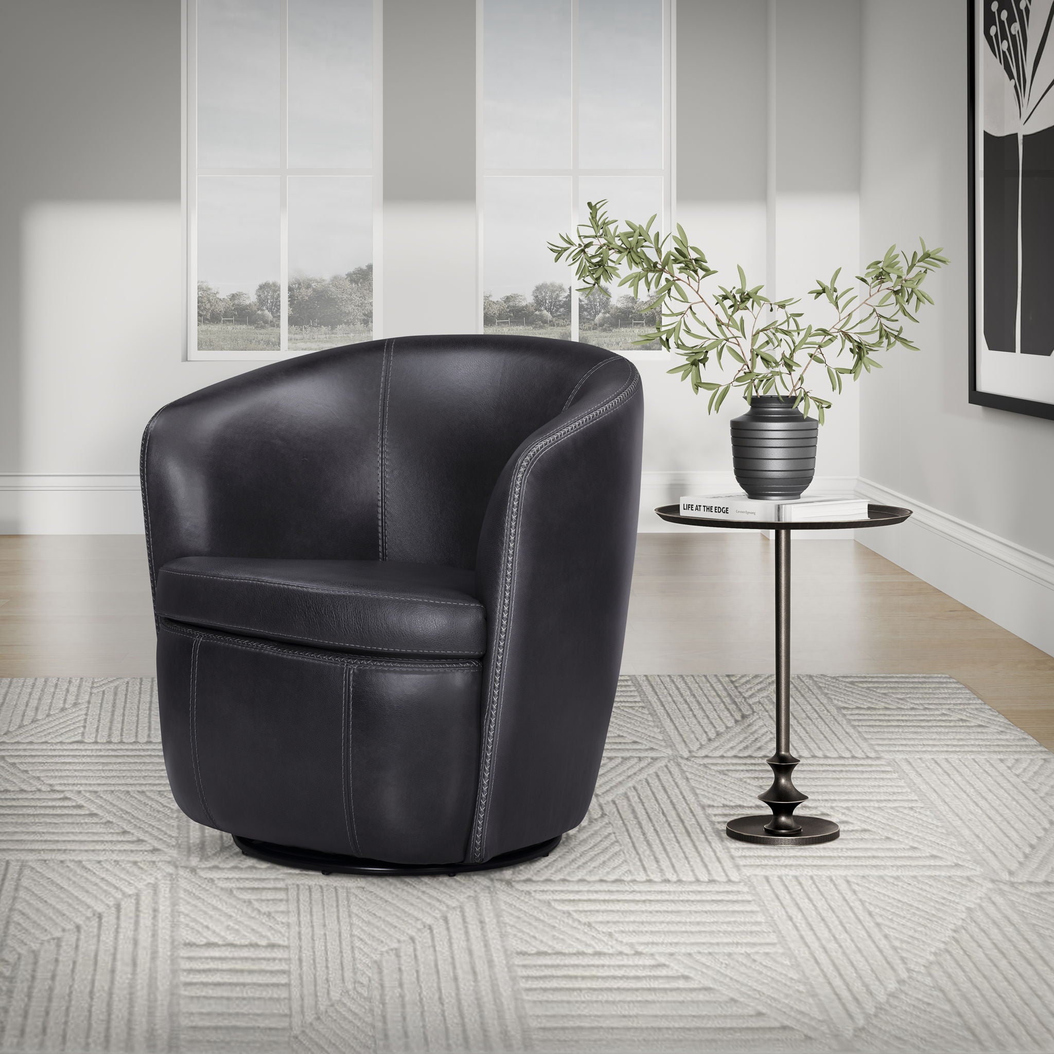 Barolo - Swivel Club Chair - Urban Living Furniture (Los Angeles, CA)