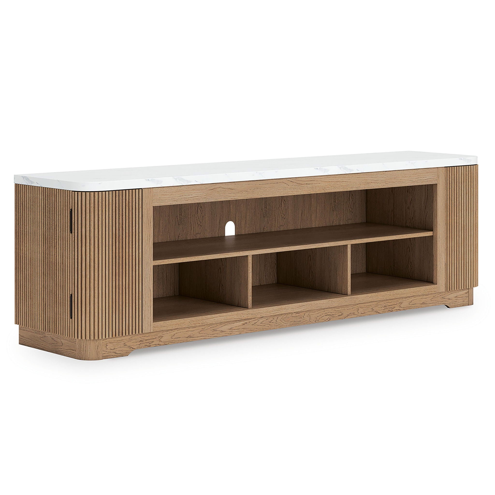 Camdill - XL TV Stand With Fireplace Option - Light Brown - Urban Living Furniture (Los Angeles, CA)