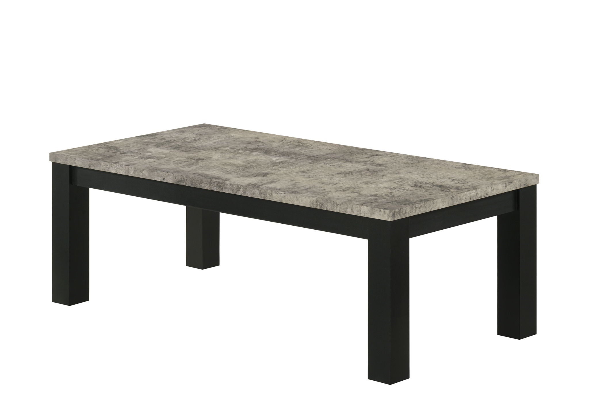 Theo - 3 Piece Cocktail Set - Concrete / Black - Urban Living Furniture (Los Angeles, CA)