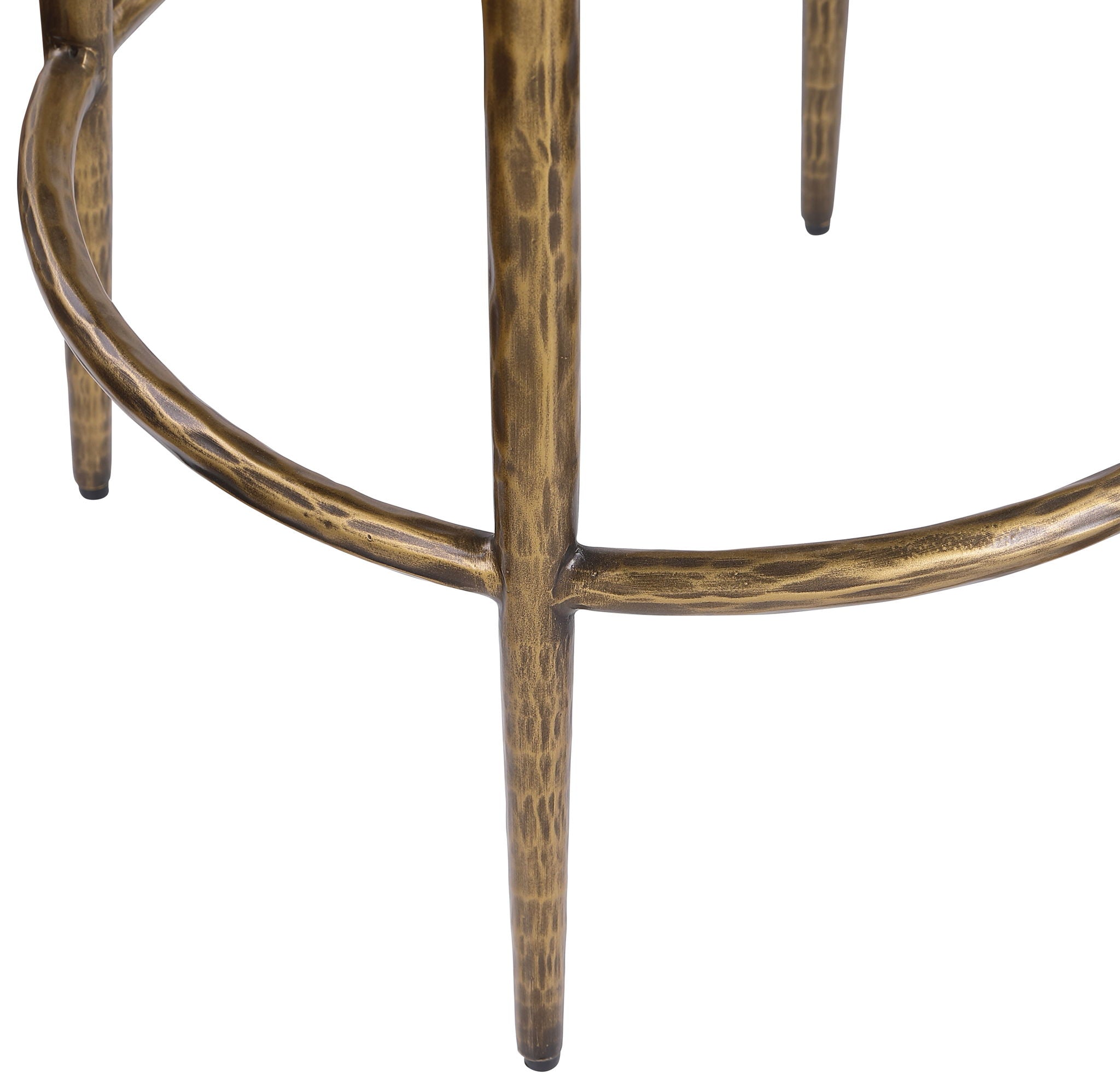Ferro - Upholstered Backless Counter Stool With Brushed Gold Base - Urban Living Furniture (Los Angeles, CA)