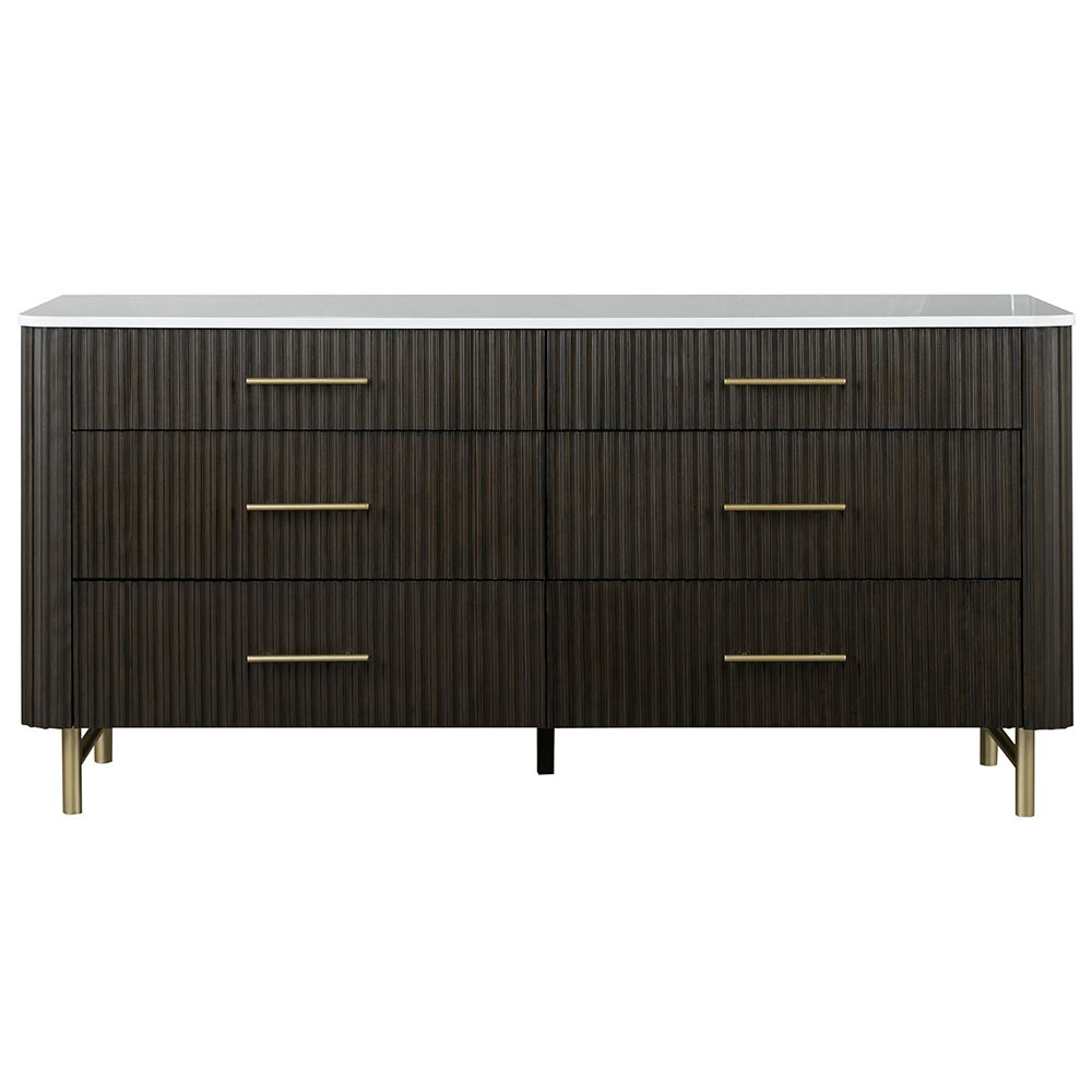 Clayten - Dresser - Marble Top & Espreeso Finish - Urban Living Furniture (Los Angeles, CA)