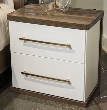 Kendanport - Brown / White - Two Drawer Night Stand - Urban Living Furniture (Los Angeles, CA)