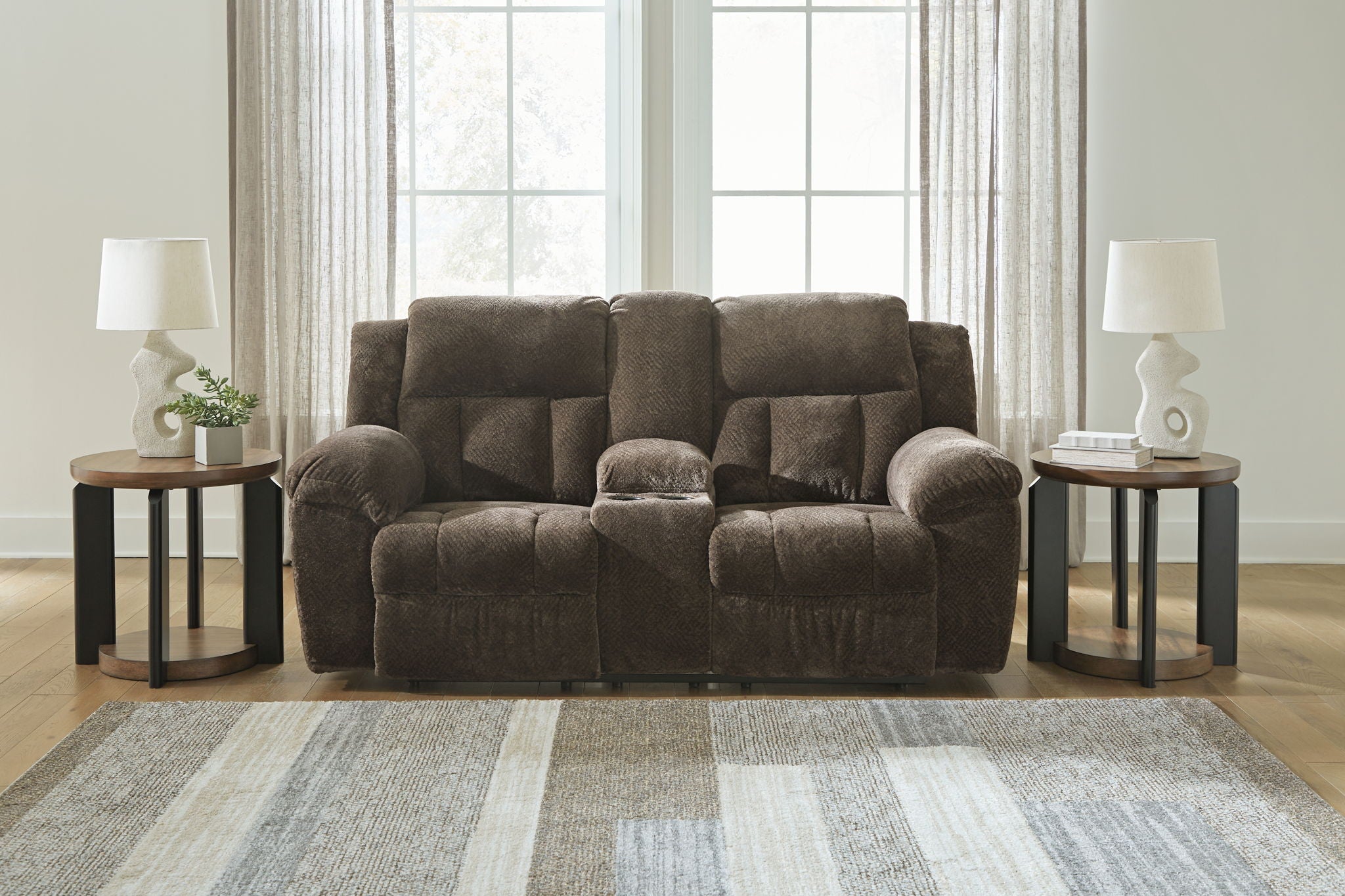 Frohn - Dbl Reclining Loveseat With Console - Urban Living Furniture (Los Angeles, CA)