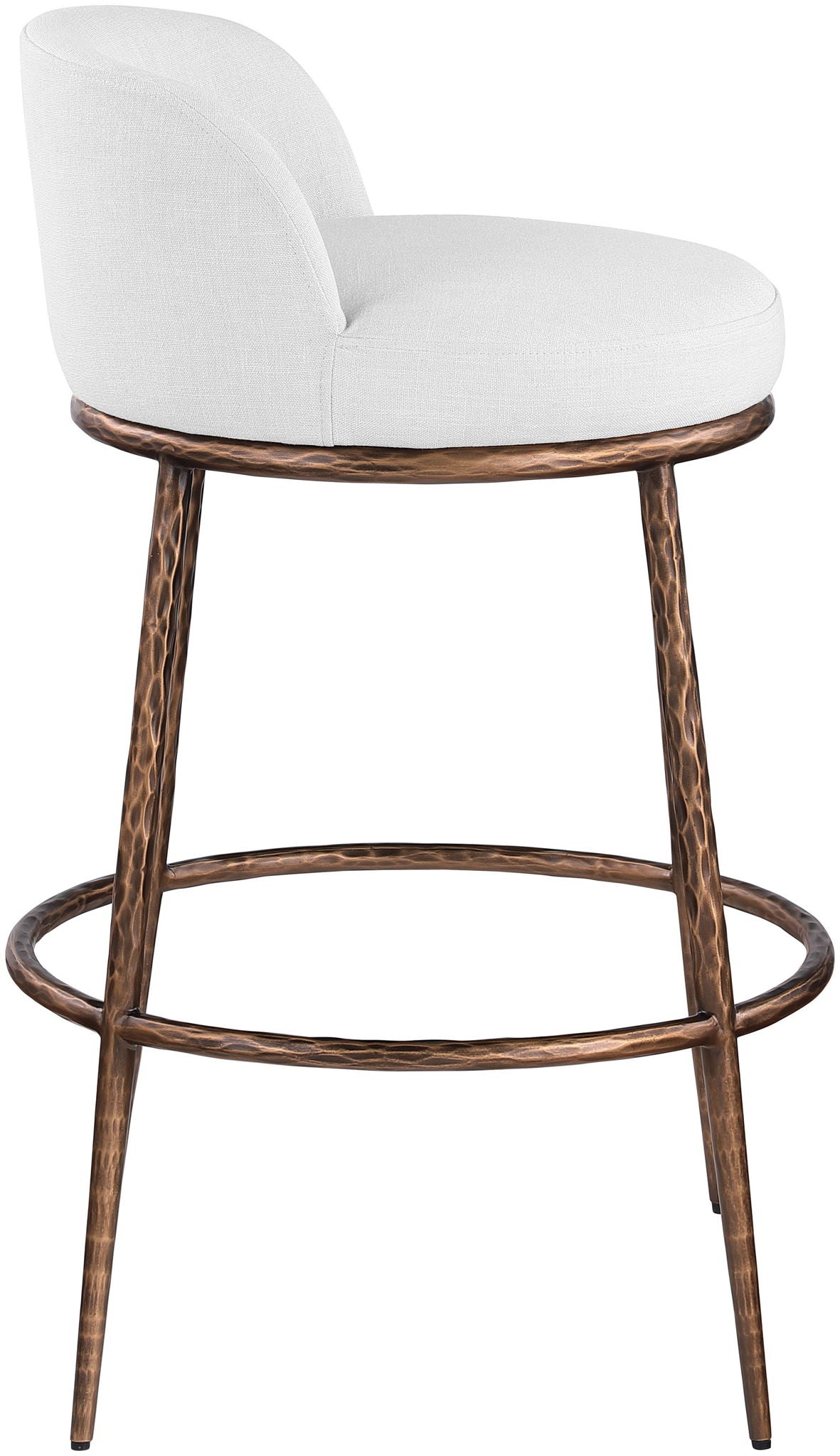 Ferro - Performance Fabric Upholstered Bar Stool - Antique Bronze - Urban Living Furniture (Los Angeles, CA)