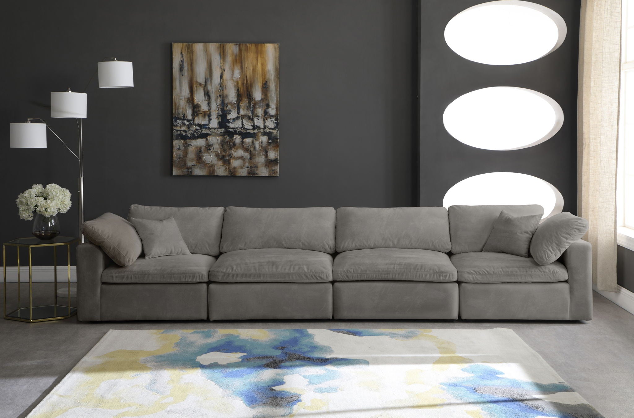 Cozy - Modular 4 Seat Sofa - Urban Living Furniture (Los Angeles, CA)