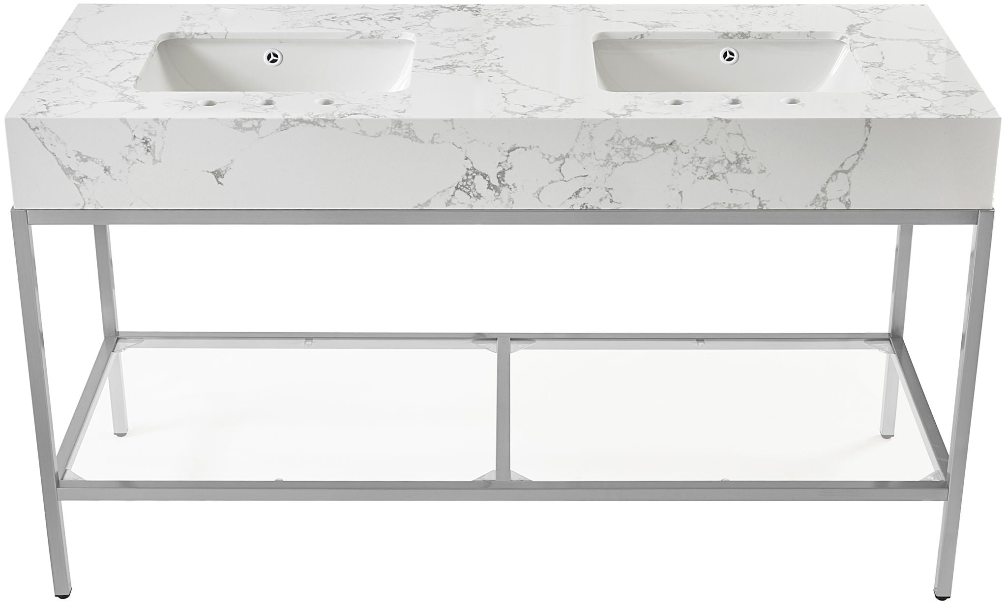 Marmo - Engineered Marble Bathroom Vanity With Chrome Base - Urban Living Furniture (Los Angeles, CA)