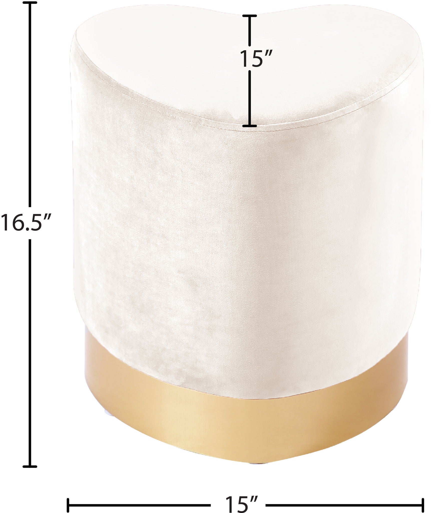 Heart - Stool Ottoman - Urban Living Furniture (Los Angeles, CA)