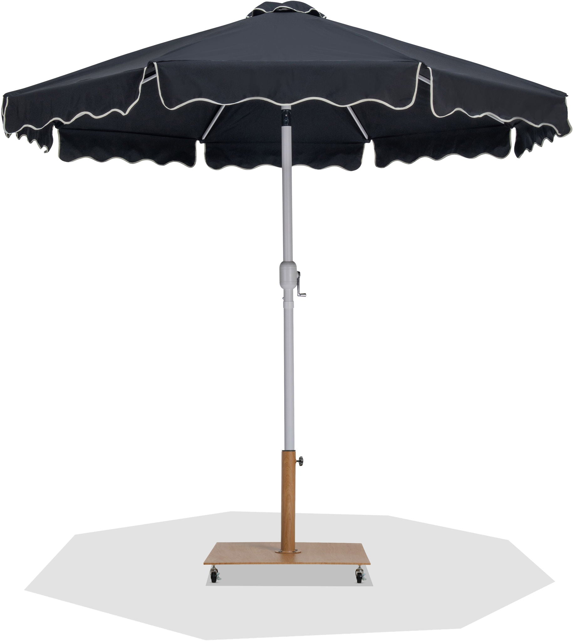 Amalfi - Aluminum Patio Umbrella - Light Brown Base / White Pole - Urban Living Furniture (Los Angeles, CA)