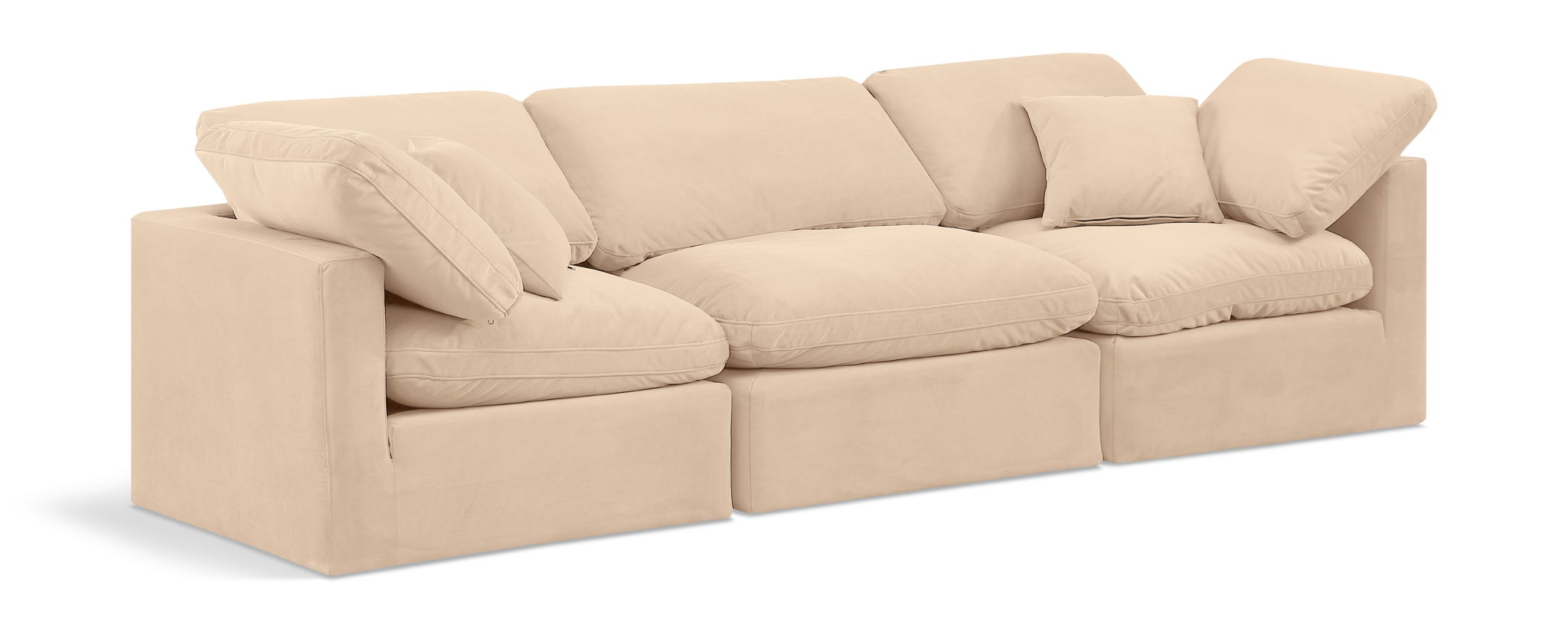 Indulge - Velvet 3 Seat Modular Sofa - Urban Living Furniture (Los Angeles, CA)