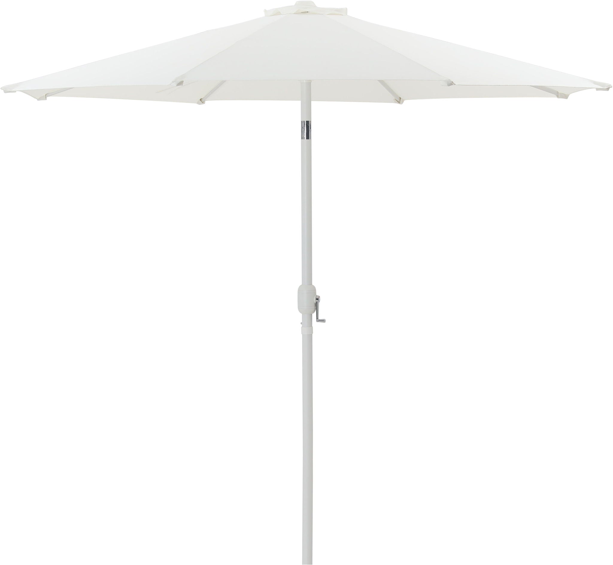 Fiji - Aluminum Patio Umbrella With Round Teak And White Base - Urban Living Furniture (Los Angeles, CA)