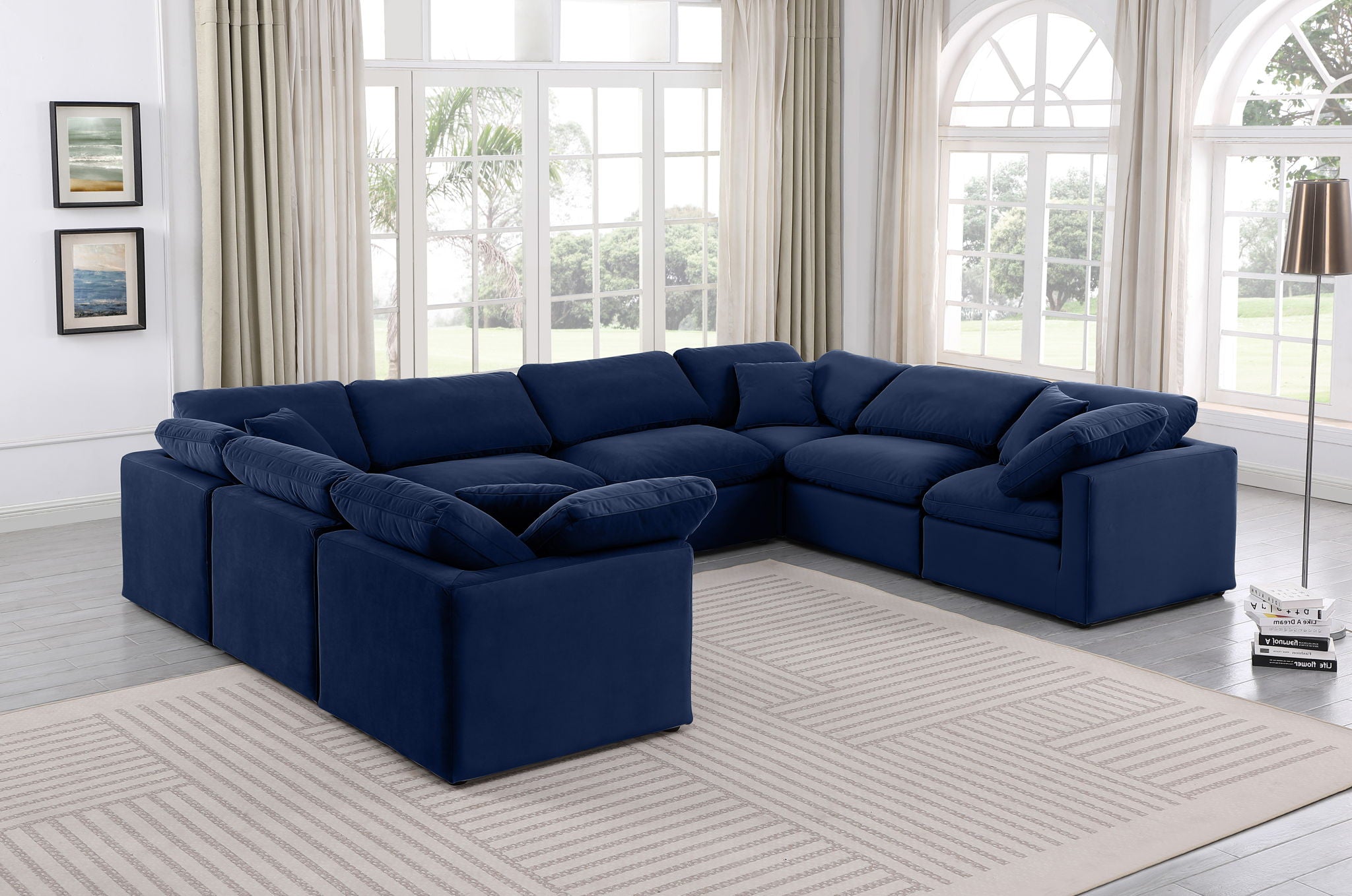Indulge - Velvet 8 Piece Modular Sectional - Urban Living Furniture (Los Angeles, CA)