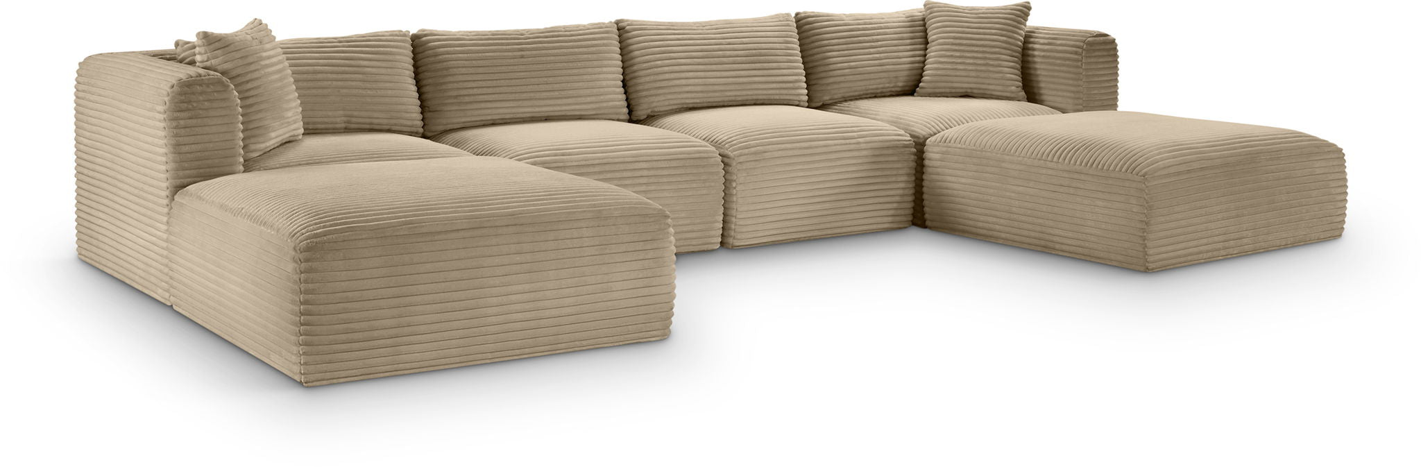 Shaggy - Fabric 6 Piece Modular Sectional With 2 Ottomans - Urban Living Furniture (Los Angeles, CA)