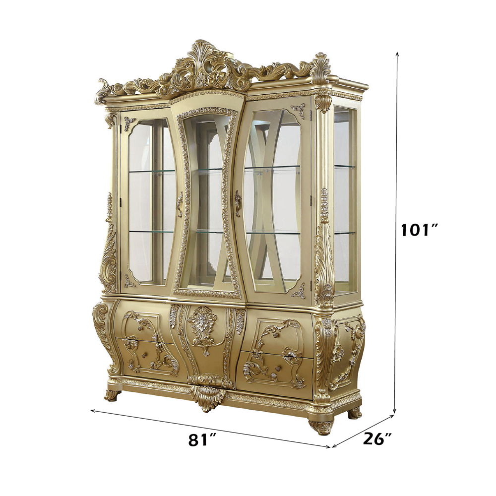 Cabriole - Curio - Gold - Urban Living Furniture (Los Angeles, CA)