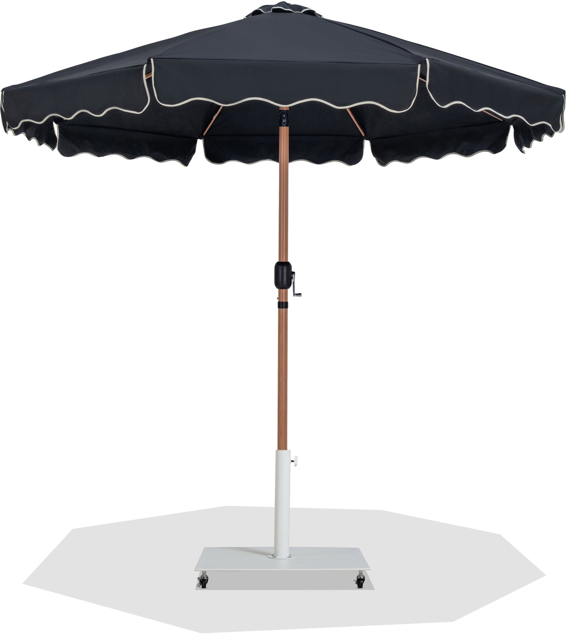 Amalfi - Aluminum Patio Umbrella - White Base / Light Brown Pole - Urban Living Furniture (Los Angeles, CA)
