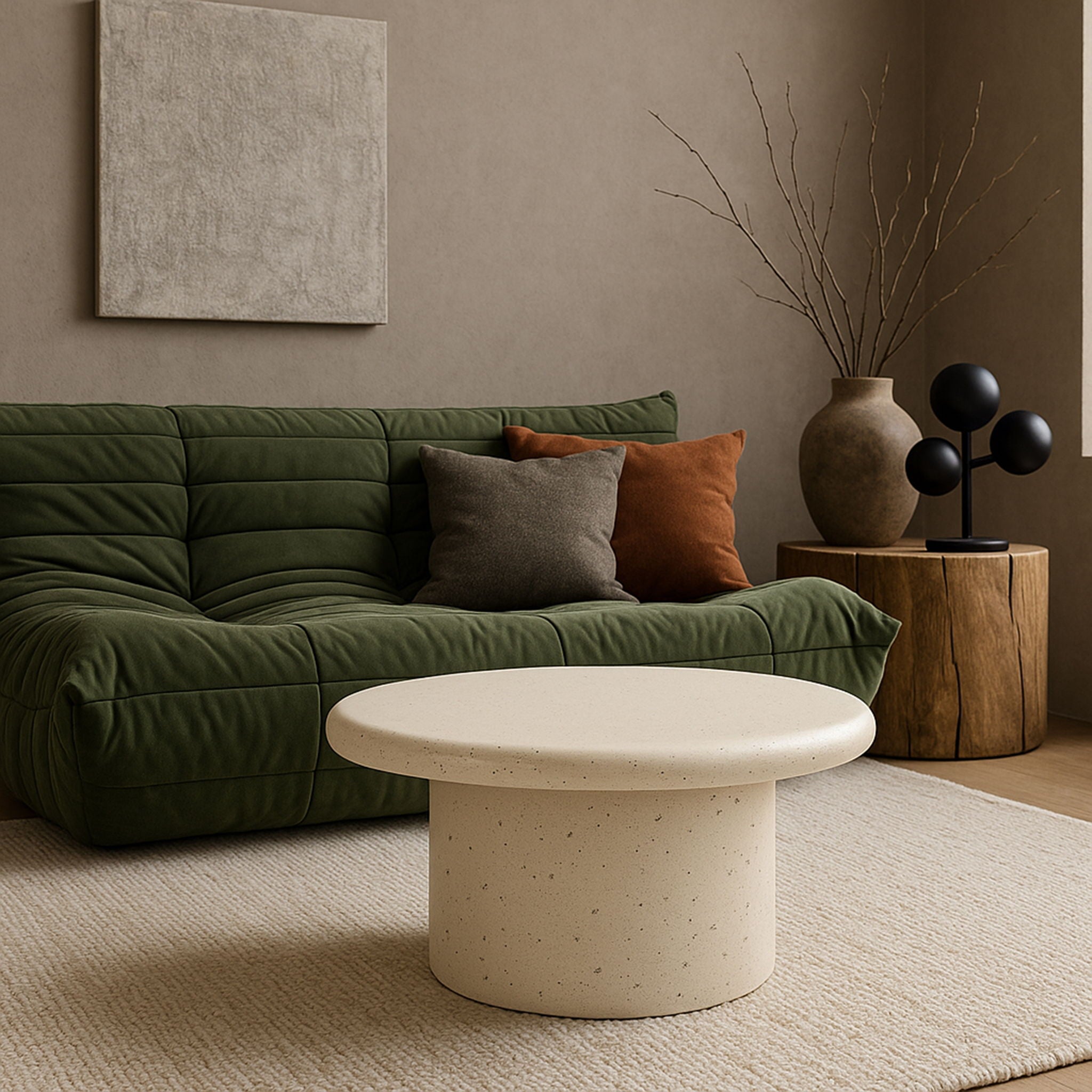 Emara - Concrete And Fiberglass Indoor / Outdoor Coffee Table