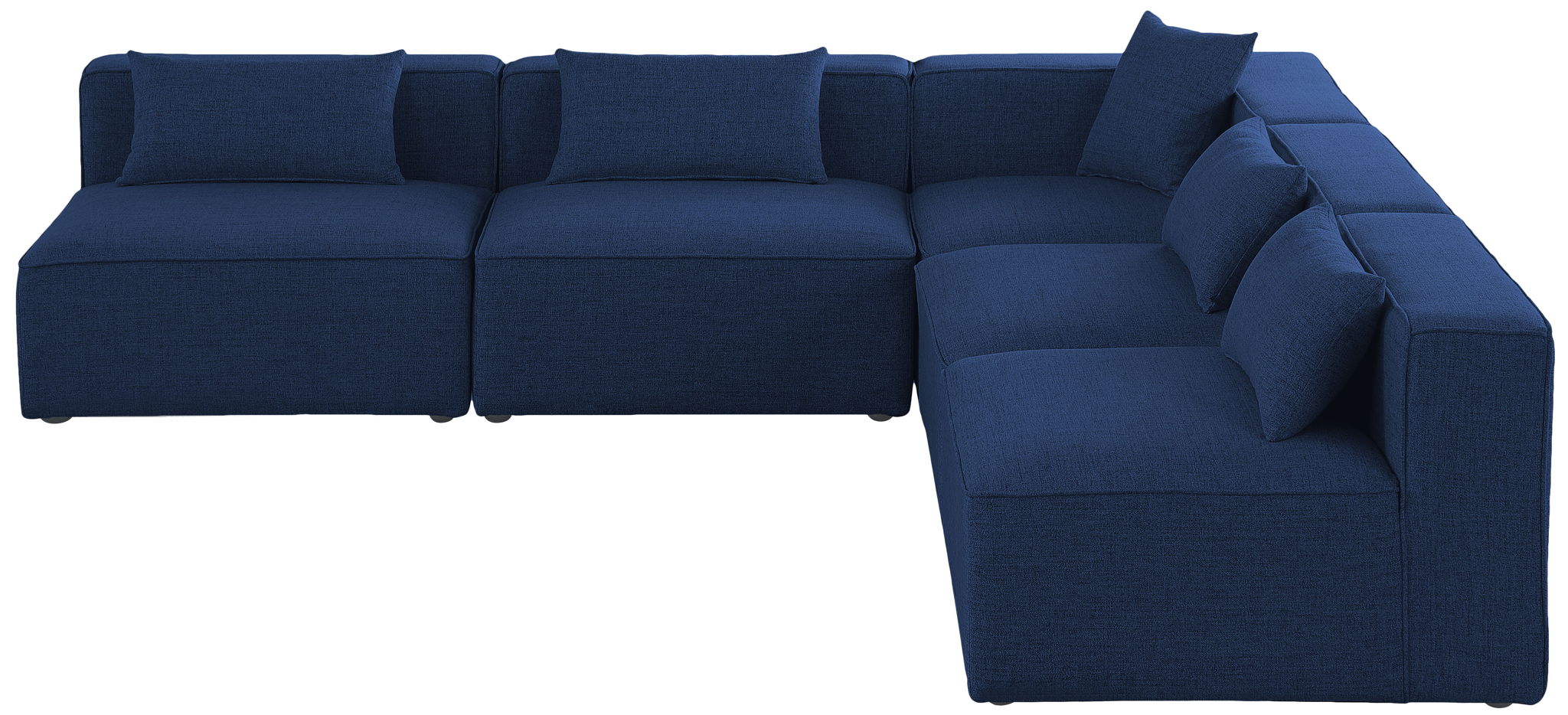 Cube - Linen 5 Piece Modular Corner Armless Sectional - Urban Living Furniture (Los Angeles, CA)