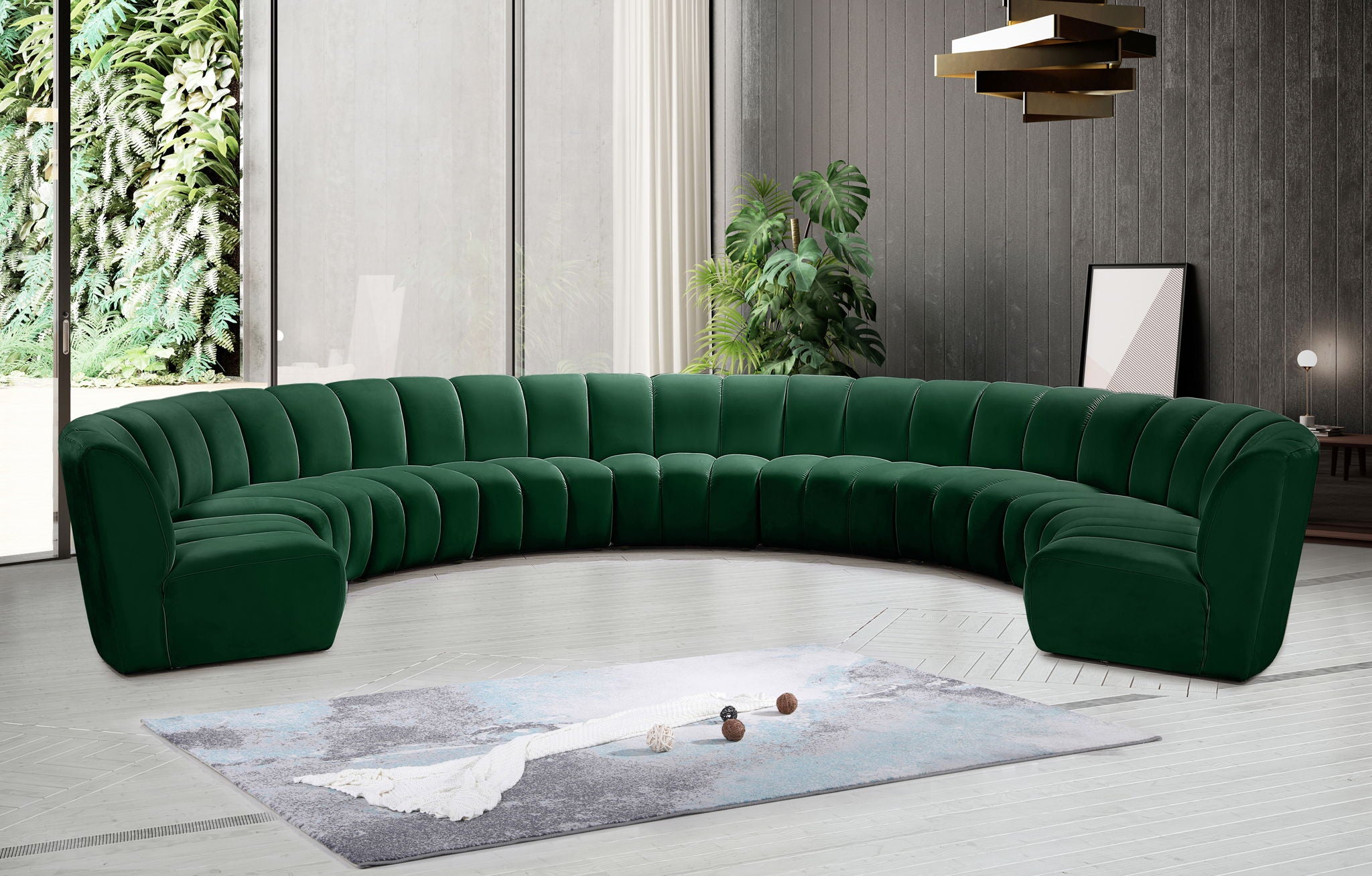 Infinity - 9 Piece Velvet Modular Sectional - Urban Living Furniture (Los Angeles, CA)