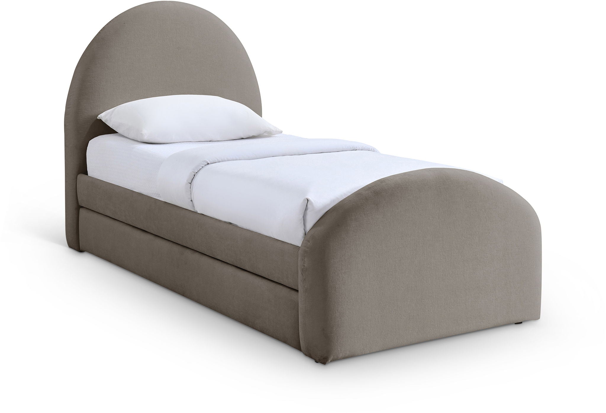 Andaz - Chenille Fabric Upholstered Trundle Bed - Urban Living Furniture (Los Angeles, CA)