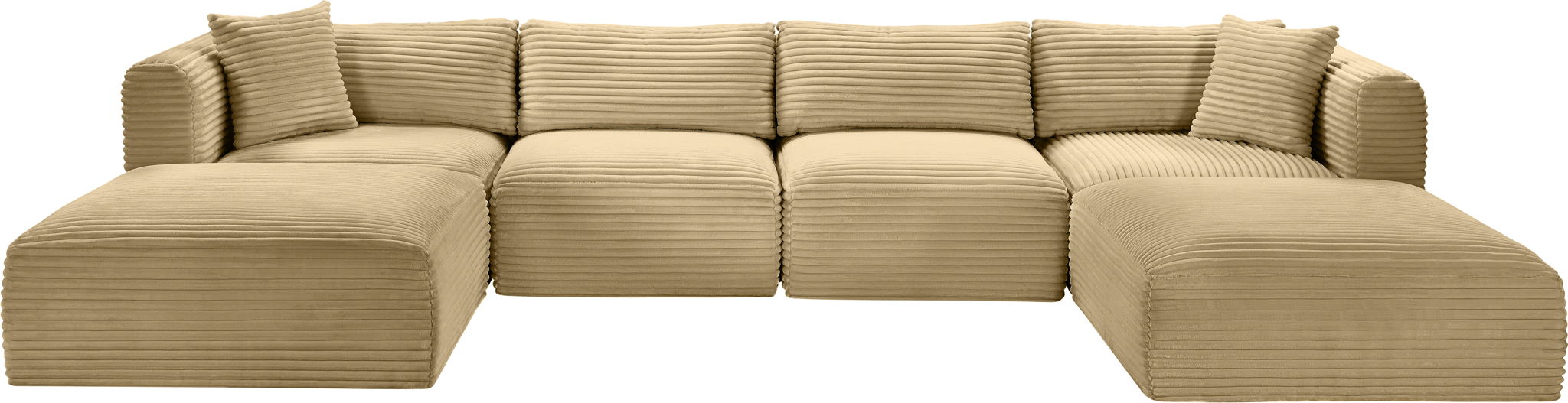 Shaggy - 6 Piece Modular Sectional With 2 Ottomans - Urban Living Furniture (Los Angeles, CA)