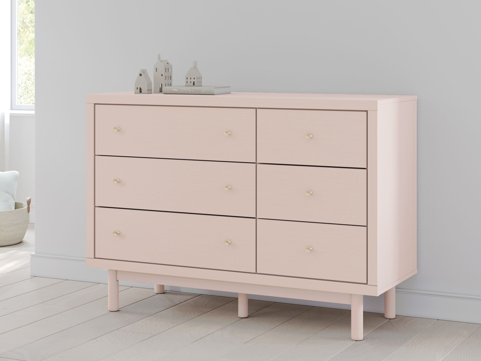 Wistenpine - Blush - Six Drawer Dresser - Urban Living Furniture (Los Angeles, CA)