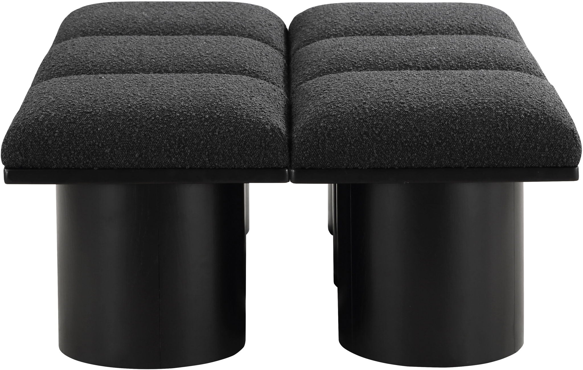 Pavilion - 6 Piece Modular Bench With Black Base