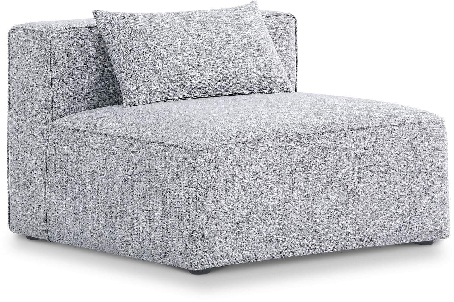 Cube - Linen Armless Chair - Urban Living Furniture (Los Angeles, CA)