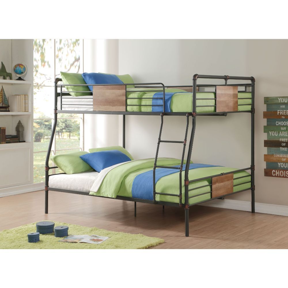 Brantley - Bunk Bed - Sandy Black & Dark Bronze Hand-Brushed - Urban Living Furniture (Los Angeles, CA)