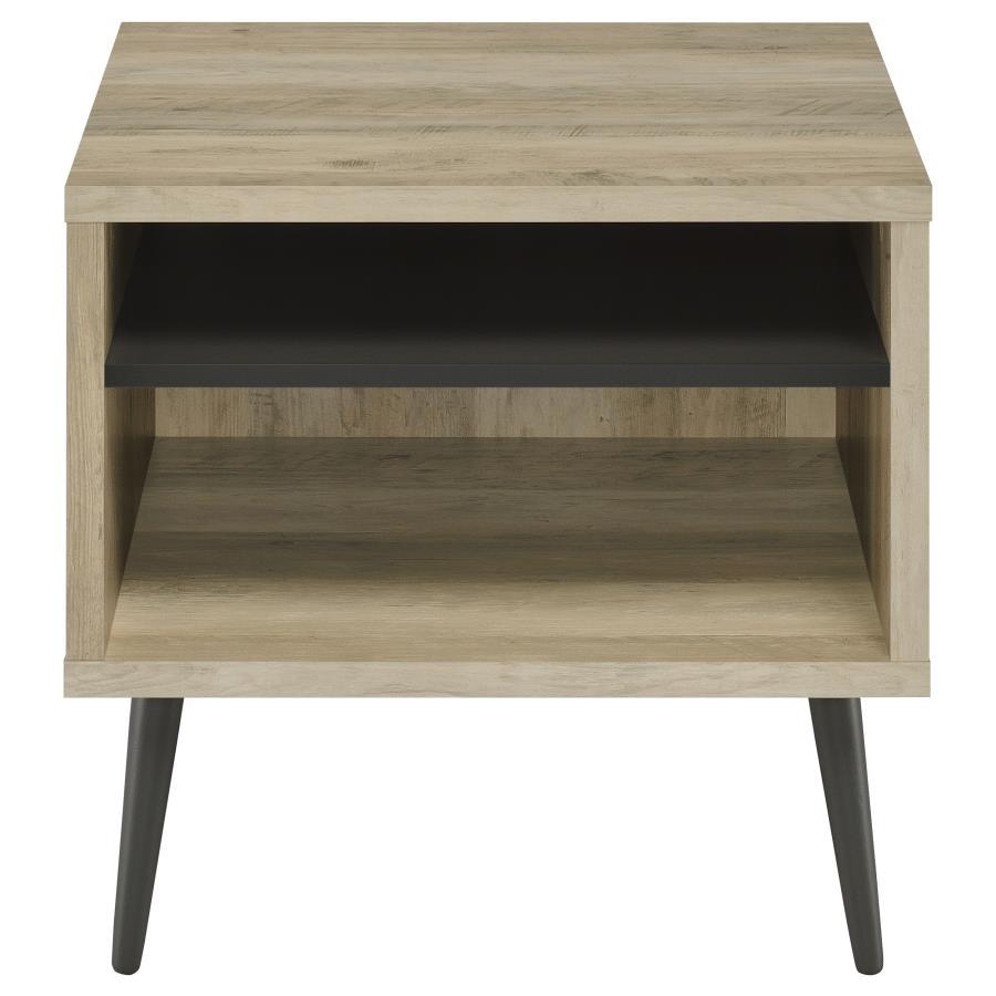 Welsh - Square Engineered Wood Side End Table Antique Pine - Distressed Pine - Urban Living Furniture (Los Angeles, CA)