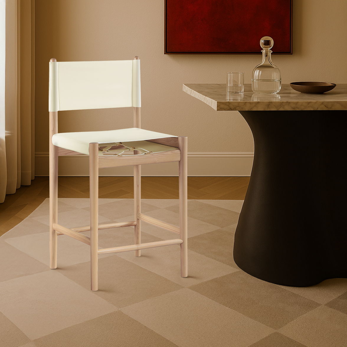 Rawlins - Counter Stool - Natural Frame - Urban Living Furniture (Los Angeles, CA)