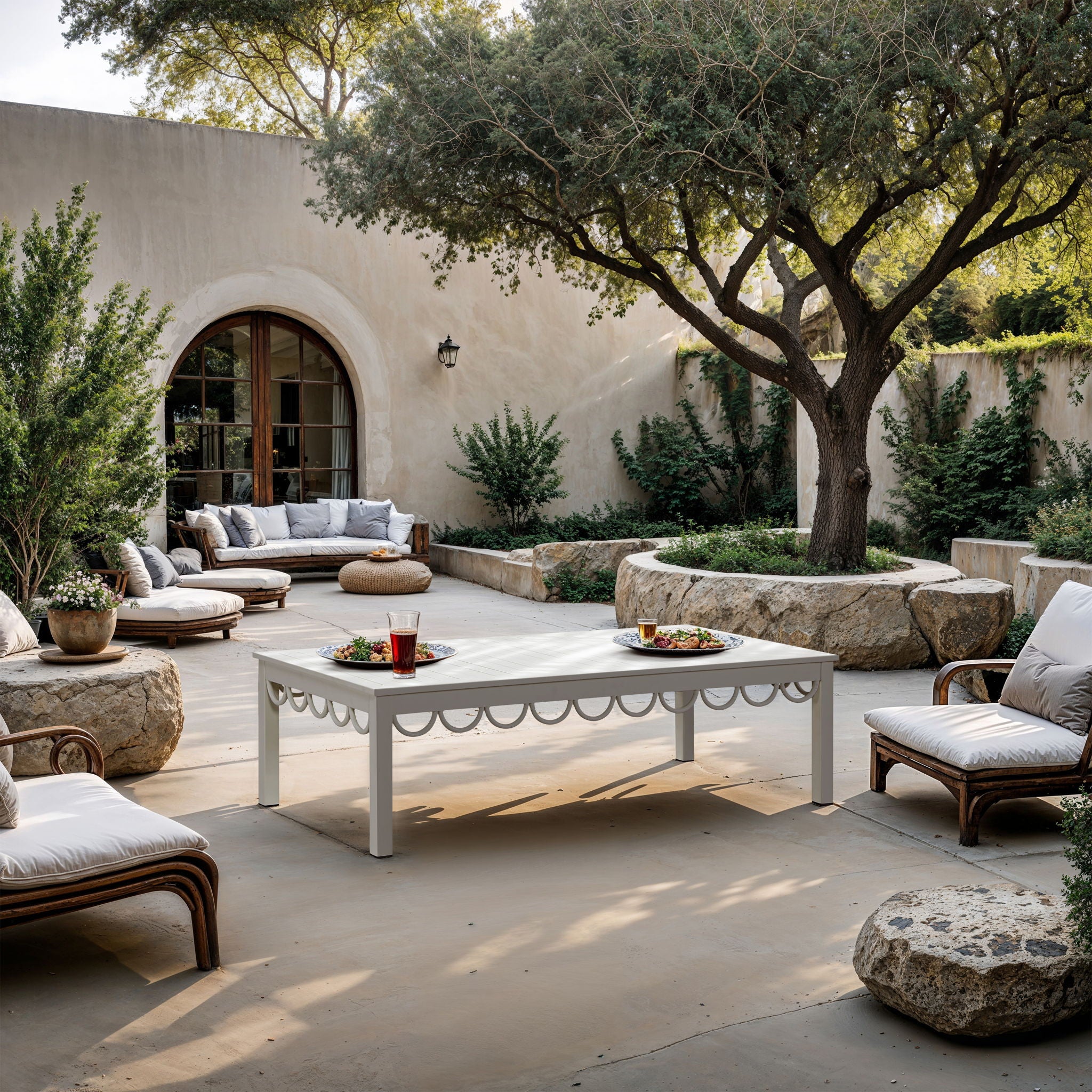 Portofino - Aluminum Outdoor Patio Coffee Table - Urban Living Furniture (Los Angeles, CA)