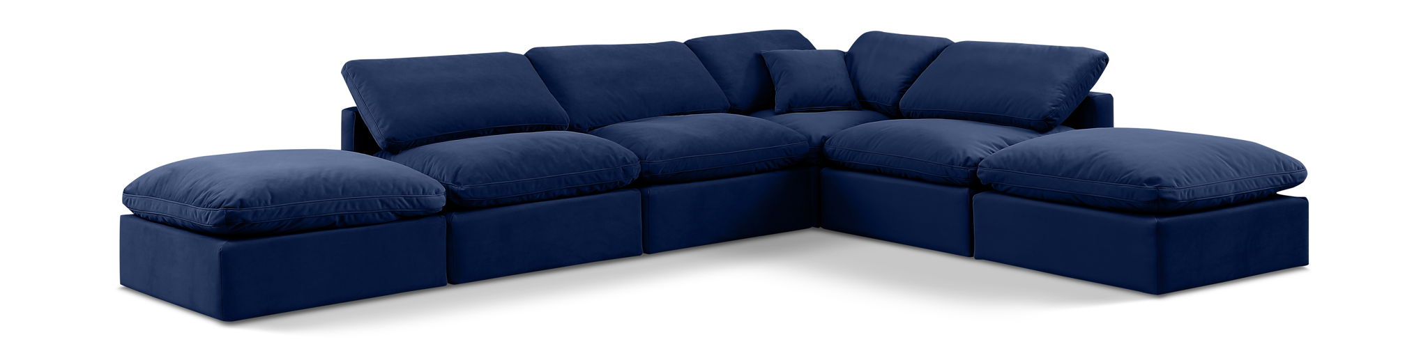 Indulge - Velvet 6 Piece Modular Armless Sectional - Urban Living Furniture (Los Angeles, CA)