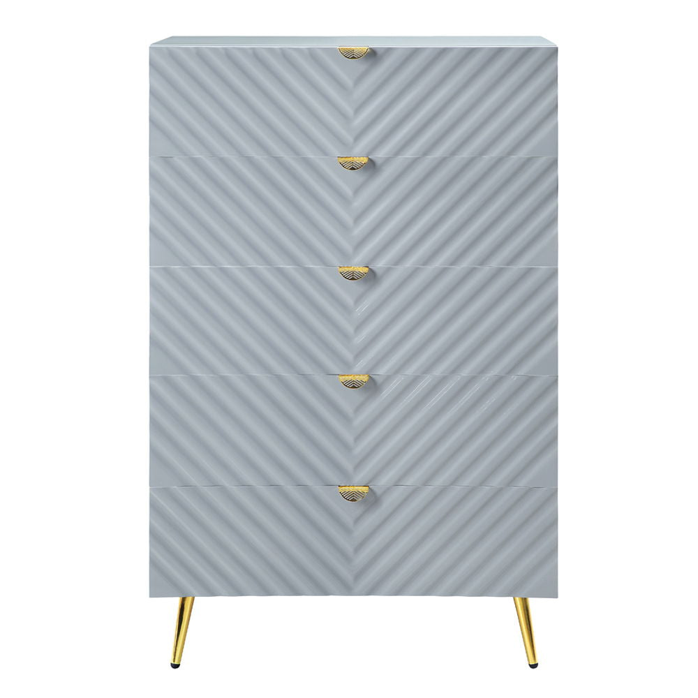 Gaines - Chest - Gray High Gloss - Urban Living Furniture (Los Angeles, CA)