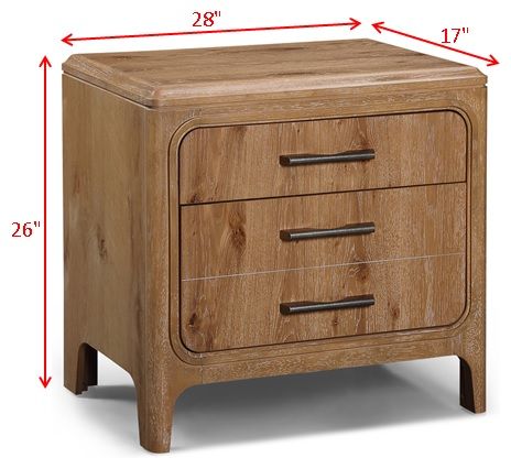 Westcott - Night Stand - Cerused Natural - Urban Living Furniture (Los Angeles, CA)