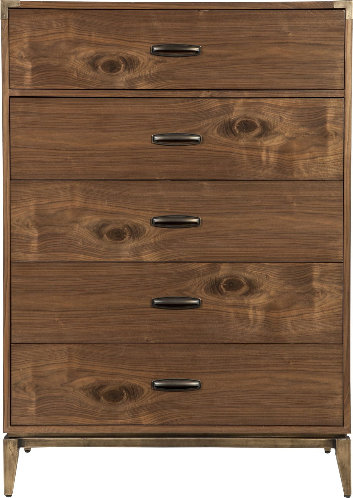 Adler - Five Drawer Chest - Natural Walnut (2024)