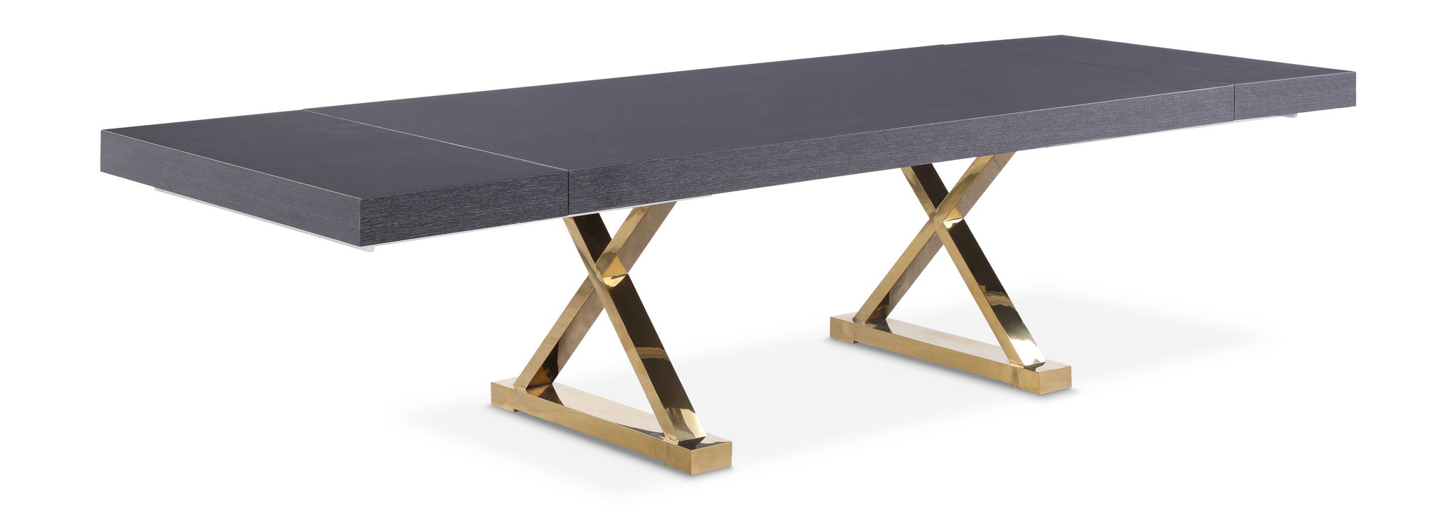 Excel - Extendable Dining Table with Gold Base - Urban Living Furniture (Los Angeles, CA)