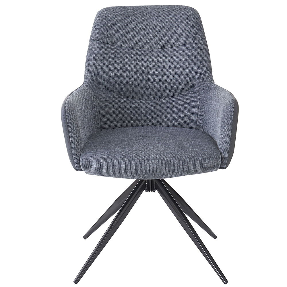 Hester - Arm Chair (Set of 2) - Gray Fabric - Urban Living Furniture (Los Angeles, CA)