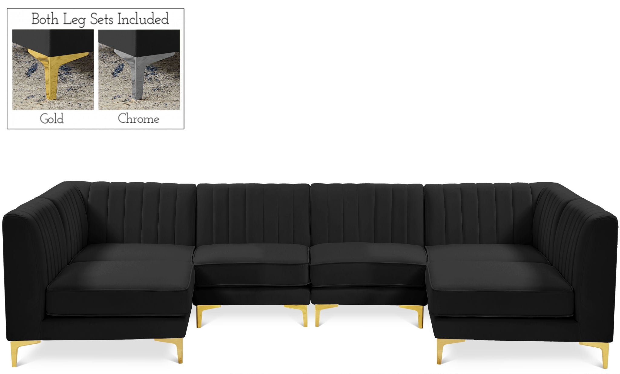 Alina - 6 Piece Modular U-Shaped Sectional - Urban Living Furniture (Los Angeles, CA)