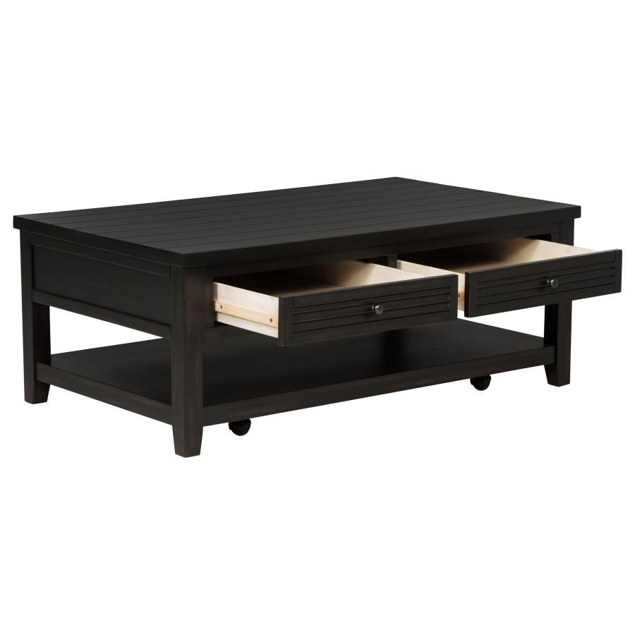Concord - 2-Drawer Rectangular Coffee Table - Distressed Java - Urban Living Furniture (Los Angeles, CA)